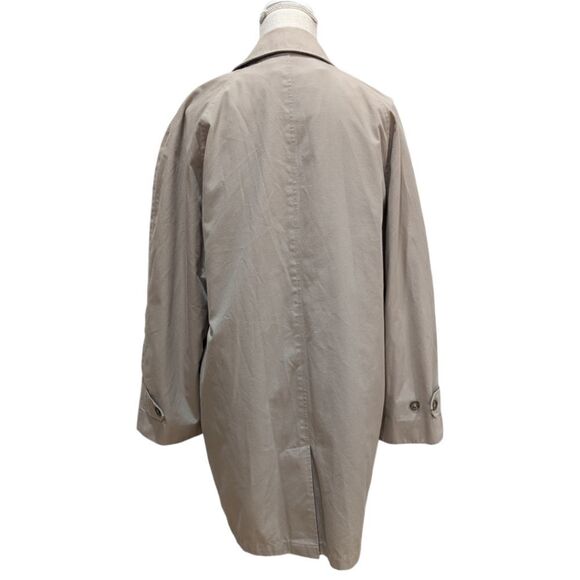 London Fog Men's M Classic Cotton Blend Waterproof Overcoat Trench Knee Length - Picture 3 of 11